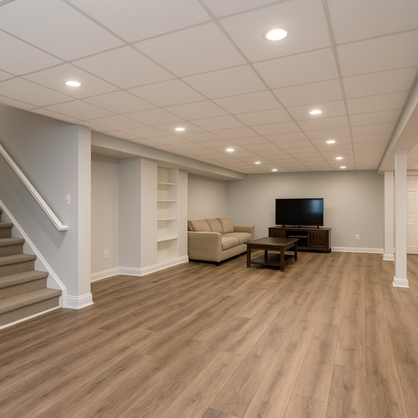 Legal basement finishing