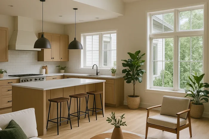Open concept kitchen remodeling